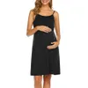 Yaz Annelik Elbise Kadınlar Hamile Askı Emzirme Elbiseler Moda Gündelik Annelik Giysileri Hemşirelik Elbise Vestidos Q0713