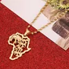 Африка карта слона кулон ожерелья для женщин мужчин ювелирные изделия африканская карта ожерелье