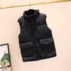 Designer fashion women's vests European and American trend down cotton loose couple jacket