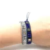 Handgjorda kristallkedja Armband vax Stickade Smycken Bangle Armband för Kvinnor Justerbar Armband Present Pulseira Feminina Q0719