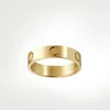 2023 4mm 5mm titanium steel silver love ring men and women rose gold jewelry for lovers couple rings gift size 5-11