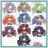 Ponnysvansar Hårsmycken 10 Färg Bowknot Hårband Huvudband Sequin Laser Streamer Slipsar Tjejer Elastisk Swallow Tail Ponytail Band Aessor