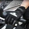 Gant en cuir de moto Racing Fibre de carbone Summer Men Touchscreen MotoCross Gants de motocross Moto Riding Equitation Gear H1022