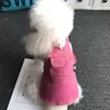 Ropa para perros Ropa de mezclilla Vestido para mascotas Ropa para perros Falda Honda Cachorro de invierno Mascotas Ropa Perro