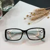 Hotsale diamante artificiale donna occhiali ottici elegante hollwo plancia rettangolare fullrim telaio 55-15-140 per prescrizione fullset box2109