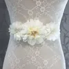 Ceintures Mode Fleur Sash Ceinture Fille Femme Mariage Ceintures 1 Pcs Ivoire