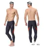 Yingfa Sharkskin Racing maillot de bain d'entraînement jambe complète pantalon de bain collants résistant au chlore entraînement hommes longs maillots de bain