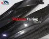 2 × ألياف الكربون تانك الجانب يغطي لوحات fairing for yamaha yzf r6 2007 أجزاء دراجة نارية yzf-r6 06 07 YZFR6 خزان الجانب غطاء لوحة