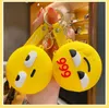 Funny Coin Purse Keychain expression Silicone high quality Silicone Bag Pendant Car Key Chain Ring Ornament Creative Gift G1019