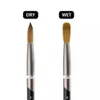 100% Kolinsky Hair Nail Art Painting Brush Mink Mink Penna Crystal Pen Acrylic Round Nails Strumenti Manicure 9 Dimensione NAB004