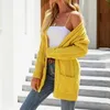 Sweter damski Cardigans jesień i zima Casual luźne długie rękaw Swetry z dzianiny Płaszcze Plus Solid Solid Color Odzież