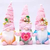 Fête des Mères Cadeau Nain Fleurs de Printemps Nain Gnome Pâques Anniversaire Fête des Mères Poupée Cadeau Maison Festival Décor de Bureau LLB12115