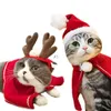 크리스마스 모자 애완 동물 의상 고양이 강아지 강아지 의상 스카프 선물 새 해 산타 겨울 코스프레 할로윈 공급 LLF11152