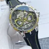 Branded Roger D 46mm herenhorloge quartz batterij silicagel band 8 kleuren mode horloges RD0912327M