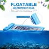 US-Lager 2-Packung Floatable wasserdichte Fälle Trockensack Mobiltelefonbeutel für iPhone X / 8/8 Plus / 7/7 Plus Google Pixel LG Samsung Galaxy und A28 A18