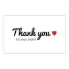 Biglietti Greetings 30pcs / Pack Pink Grazie card per Business Package Decoration Il tuo ordine Feedback online amore