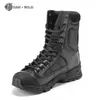 Military Army Boots Men Black Leather Desert Combat Work Shoes Winter Mens Ankle Tactical Boot Man Plus Size 2108302768920