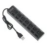USB Splitter 7 Port Expander Несколько 3 HAB Используйте адаптер питания с переключателем для ПК