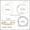 Bangle Jewelryretro Women Bracelets Pattern Airplane Chain Braided Blue Rope Fringe Round Heart Gold Bracelet Set Simple Birthday Gift Drop