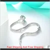 1PCS Drop Shipping Silver Bracelets feminino Mulheres Chain Charm de contas para Pandora Bottle Banglet Children Gift B001 Detct J4ah1