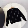 Çocuk Moda Sweaters Erkekler UNISEX BEBEK KÜÇÜK KAZANIŞ KIŞ KURTUSUZLARI KILAŞ SICAK MEKTUP BASKI BASKI KURULDUĞU