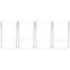 Lamp Covers & Shades 4Pcs Transparent Aroma Shade Dust-proof Glass Cover Clear Candle