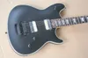 Factory Wholesale Matte Black Electric Guitar with Floyd Rose,Rosewood Fretboard,Block Pearled Inlay