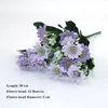 Ghirlande di fiori decorativi viola 1 pz tutti i tipi di bella peonia artificiale rosa gerbera margherita fiore di seta giardino domestico fai da te Pa2969745