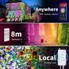 Dreamcolor LED String Lights 16.4ft 32.8ft Impermeabile Wifi RGB Strip Light USB Powered Music Sync Fata Natale Home Wedding Party Decoration