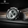 2021 باجاني تصميم الكوارتز ساعة الرجال أعلى العلامة التجارية التلقائي تاريخ ساعة اليد السيليكا جل للماء الرياضة كرونوغراف ساعة مان