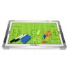 Soccer Teaching Board Football Tactical Board Training Guidance Double-Sided Magnetic for Tactic Drawing or Noting Fold Leather