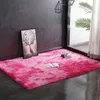 ピンクのカーペット染色豪華な柔らかいカーペットエリアの敷物のための敷物のための敷物の寝室の長いふわふわの滑り止めのフロアマット子供マット210626
