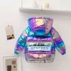 Neonate Giacca invernale Bambini Caldo Cappotto colorato Bambini Parka con cappuccio Capispalla Tuta da neve Ragazzi Abbigliamento 1-7 anni 211203