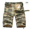 Men 2021 Fashion Plaid Beach Shorts Mens Casual Camo Camouflage Short Pants Male Bermuda Cargo Overalls