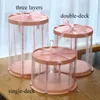 Gift Wrap 9 Sizes Clear Cylindrical Pattern Empty Box Round Cake For Artificial Teddy Bear Flower Gifts Dustproof Storage5119526