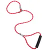 Dog Collar Leashes Reflekterande Pet Leash Justerbar Confortable Handle Climbing Rope Bibbons med krage