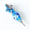 Printing Woman Nectar Collector with 10mm stainless steel tip smoke accessory dab oil rig glass bongs water pipes