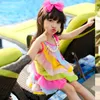Nya Baby Girls Dress Summer Style Ärmlös Fancy For Party Beach Kids Mode Kläder Barn Q0716