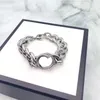 Bracelet de luxe haut de gamme chaîne de créateur pour homme ou femme Vintage fil imbriqué large Bracelet mode bijoux approvisionnement