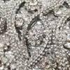 Boutique De FGG Hollow Out Crystal Clutches Feminino Sacos de Noite Festa de Casamento Coquetel Metal Minaudiere Diamante Bolsa e Bolsa
