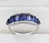 Iolite naturelle 6x4 MM forme octogonale pierre précieuse 925 Sterling Sier bague faite à la main pour les femmes bijoux de fiançailles par le fabricant