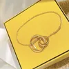 Womens Bracelet Luxury Brand Chain Letter Bracelets Unique Design High Quality Fashion Jewelry Versatile Party Luxury Gift