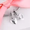CKK Fit Pandora Bransoletki ciocia siostrzenicę Split Heart Charms Srebrny 925 Oryginalne Koraliki Do Biżuterii Dokonywanie Sterling DIY Kobiety Q0531