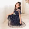 Nastolatki Girls Sparkle Stars Cake Sukienka Dla Dzieci Stare Ruffles Ramki Letnie Odzież Odzież 210529