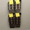 Men Women Striped Letter Socks Casual Breathable Cotton Sock with Tag Fashion Hosiery Top Quality Wholesale Price