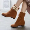 Stiefel CEVABULE 2021 Elegante Schleife Scrub Samt Innenhang mit lässigem kurzen Fass Schnee Winter Frauen TYX