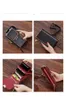 HBP Women Card holders cowskin leather mobile phone bag womens wallets Black organize sling bags Striped cell phone bags Hasp 17 5258H