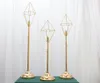 3 pz/set lampadina in metallo vaso di fiori oggetti di scena di nozze sollevamento candeliere luci stradali geometriche T Taiwan supporto di fiori artificiali