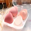 4pcs Makeup Blender Cosmetic Puff Sponge with Storage Box Foundation Powder Beauty Tools Women Make Up Accessories