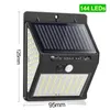 228 144 LED Solar Light Outdoor Solars Lamp with Motion Sensor Solar-Powered Sunlight Spotlights for Garden Decoration Waterproof Wall Lights